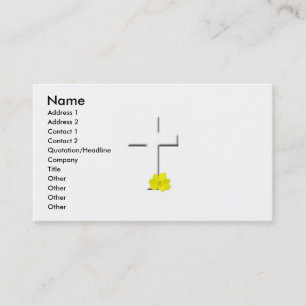 White Cross-Business-Karte Visitenkarte