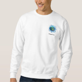 White crypto sweatshirt. sweatshirt