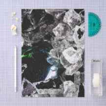 White Crystals in Black outer space