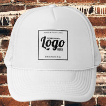 White Custom Logo Hat