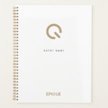White Customized Epique Day Planner