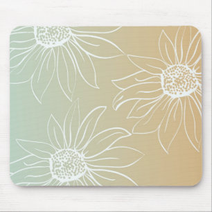 White Daisies Mousepad