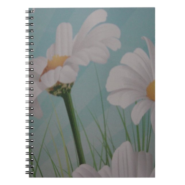 WHITE DAISIES NOTIZBLOCK (Vorderseite)