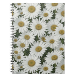 White Daisies Notizblock