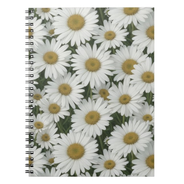 White Daisies Notizblock (Vorderseite)