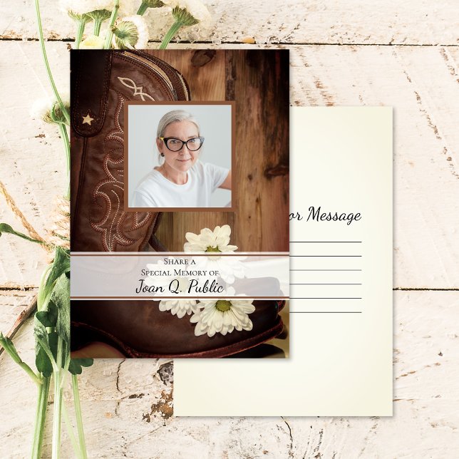 White Daisies stimuliert Gedächtnisfeier für Erinn Mitteilungskarte (Von Creator hochgeladen)