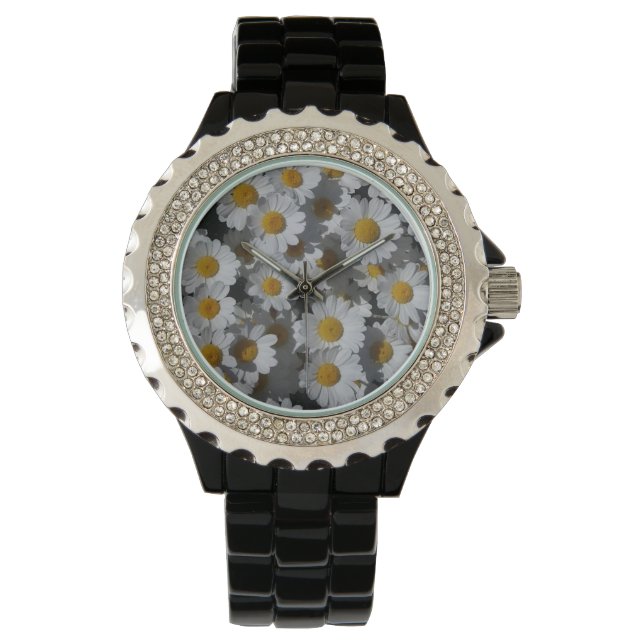 White Daisies Watch Armbanduhr (Vorderseite)