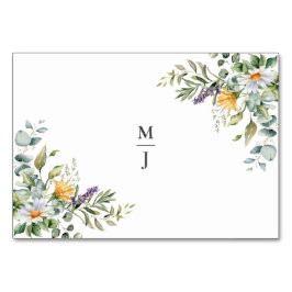 White Daisies Wedding Platzkarte Tischnummer