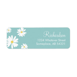 White Daisis Blume Aqua Hintergrundmarken