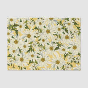 White Daisis Daisy Blume Gelbes helles Party Seidenpapier