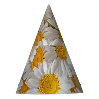White Daisis: Schöner Blumenhintergrund Partyhütchen