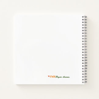 White Daisy 8.5x8.5" SpiralNotebook Notizbuch