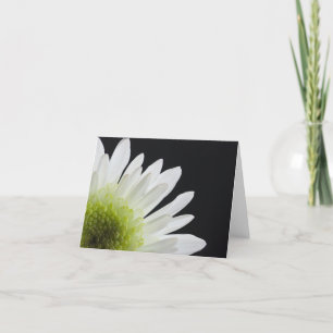 White Daisy auf Black Karte