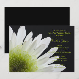 White Daisy Black Post Wedding Brunch Einladung
