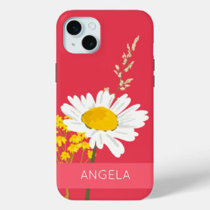 White Daisy Blume Individuelle Name Case-Mate iPhone Hülle