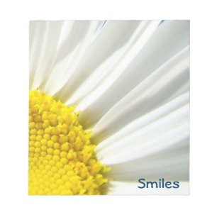 White Daisy Blume Notizbuden Daisies Floral Notizblock