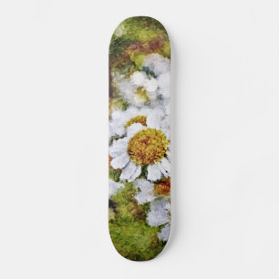 White Daisy Blume - Skateboard Malerei