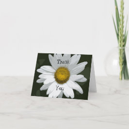 White Daisy Blume Vielen Dank Dankeskarte