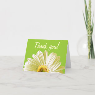 White Daisy Blume Vielen Dank oder Gewohnheit Dankeskarte