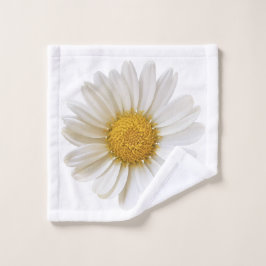 White Daisy Blume Waschlappen