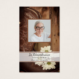 White Daisy Boots Western Beerdigungsgebet