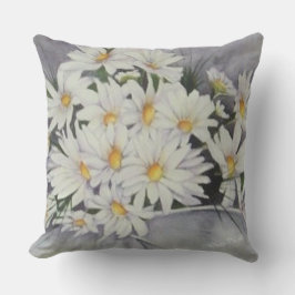 WHITE DAISY BOUQUET BLUME PATIO KISSEN