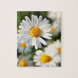 White Daisy Floral Puzzle