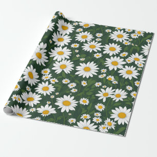 White Daisy Geschenkpapier