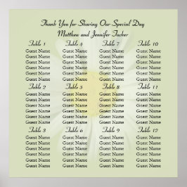 White Daisy Hochzeitsempfehlung Seekartenplakat Poster