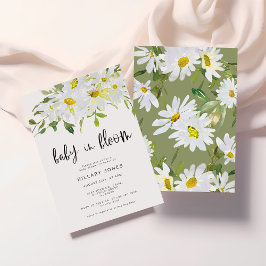 White Daisy | Kinderdusche Sommerblumeneinladung Einladung
