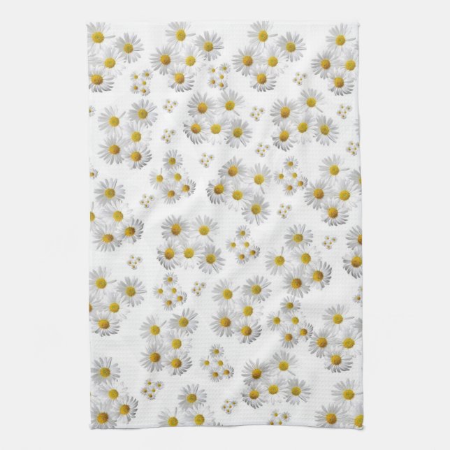 White Daisy Kitchen Handtuch (Vertikal)