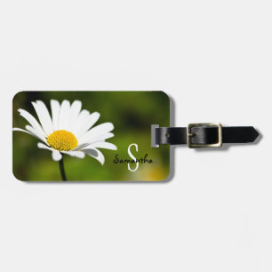 White Daisy Luggage-Tag Gepäckanhänger