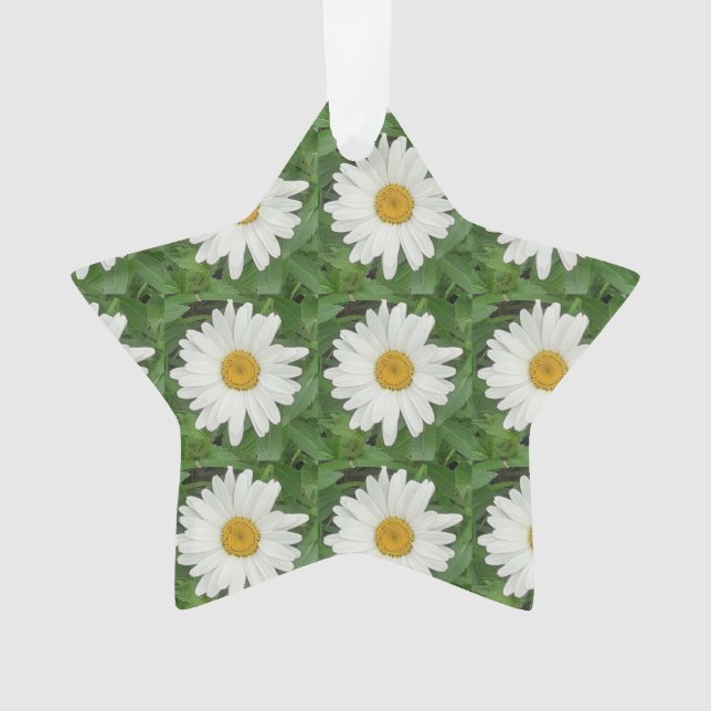 White Daisy Ornament (Vorderseite)