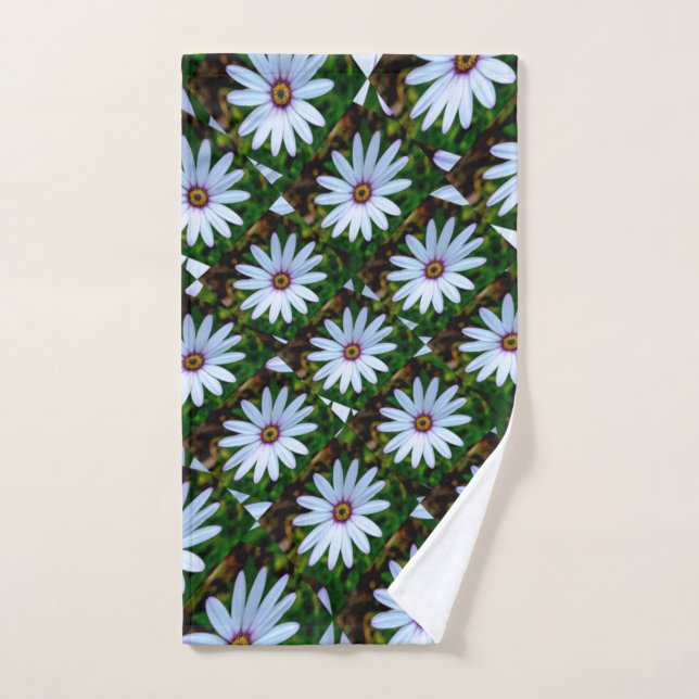 White Daisy Pattern Handtuch (Handtuch)