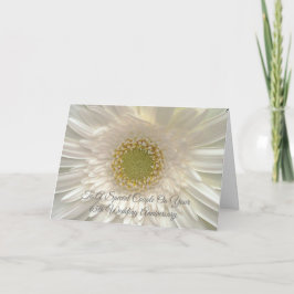 White Daisy Personalisiert 65. Hochzeitstag Karte