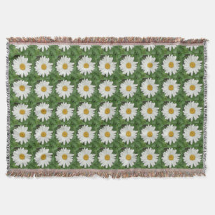 White Daisy Round Decke