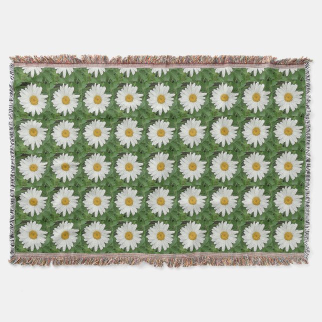 White Daisy Round Decke (Vorderseite)