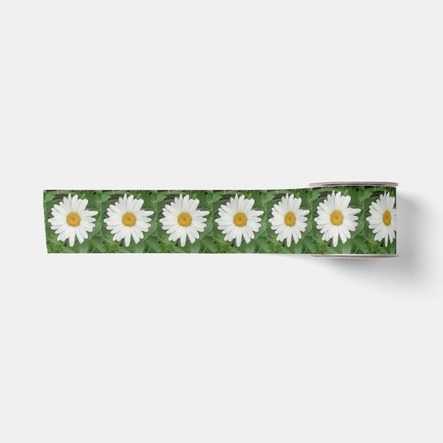 White Daisy Satinband (Vorderseite)