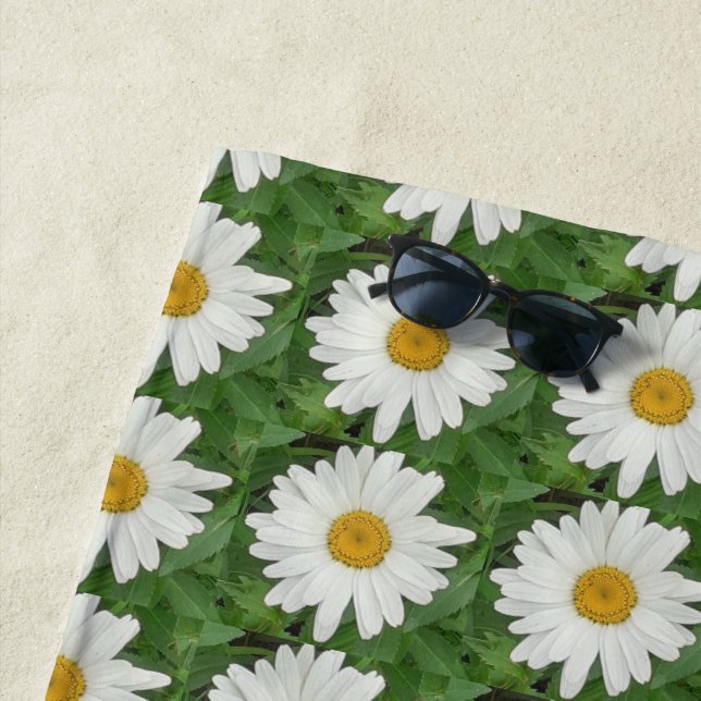 White Daisy Strandtuch (Beispiel)