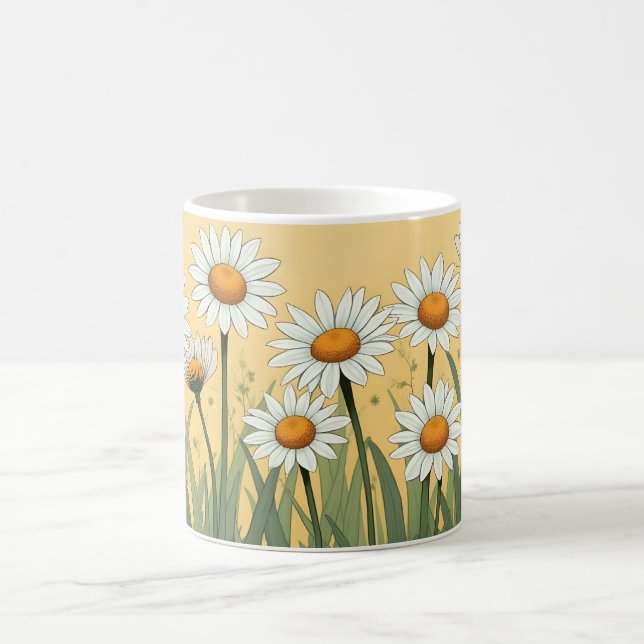White Daisy Summer Kaffeetasse (Mittel)