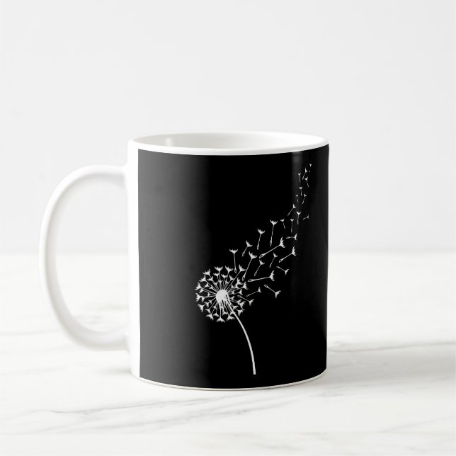 White Dandelion Hoodie Kaffeetasse (Links)