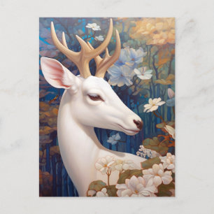 White Dee Beautfiul Fantasy Art Postkarte