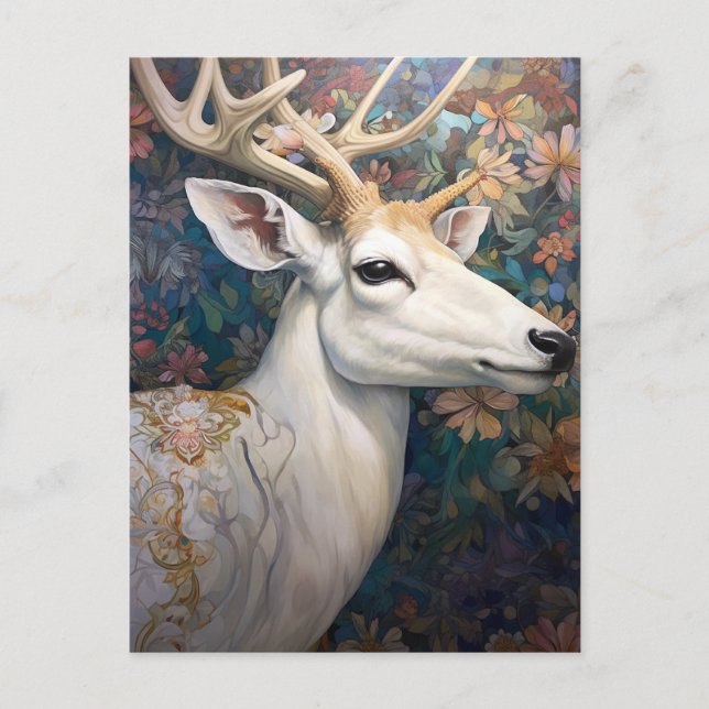 White Dee Beautfiul Fantasy Art Postkarte (Vorderseite)