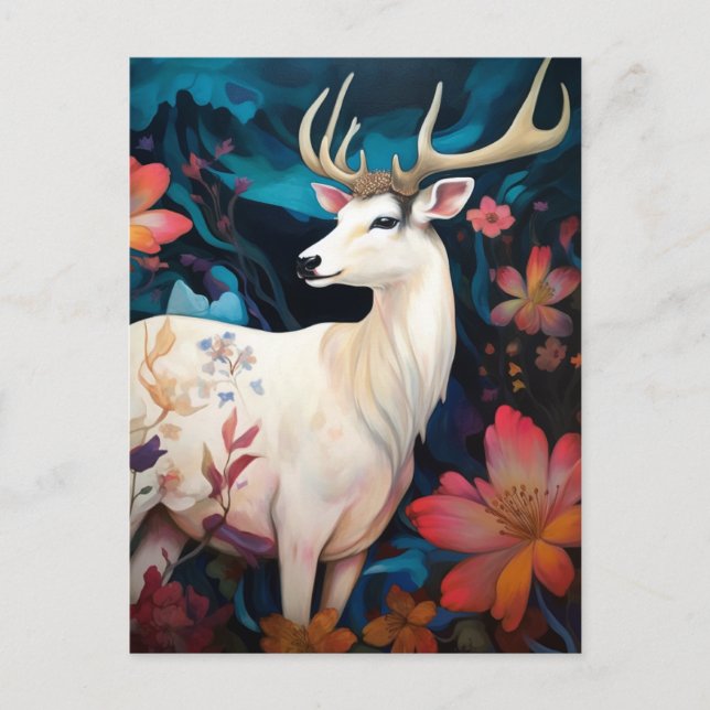 White Dee Beautfiul Fantasy Art Postkarte (Vorderseite)