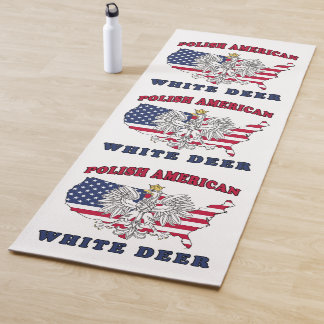 White Deer Texas Polnischer Amerikaner Yogamatte
