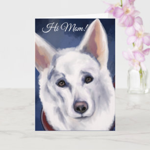 WHITE DEUTSCHE SHEPHERD KARTE