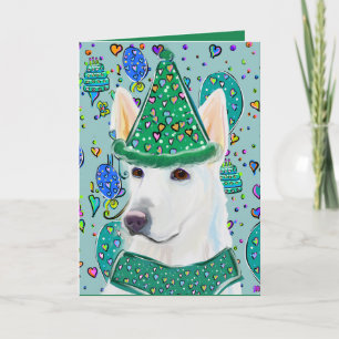 WHITE DEUTSCHE SHEPHERD KARTE