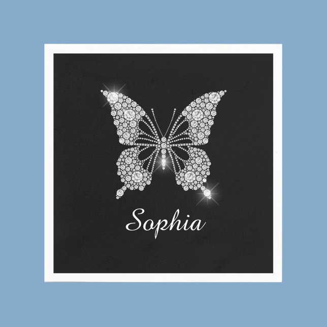 White Diamond Butterfly, DIY Script Name, Black Serviette (Von Creator hochgeladen)