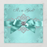 White Diamonds Aquamarin Blue Baby Dusche