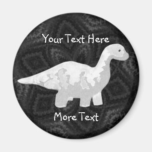 White Dino Magnet